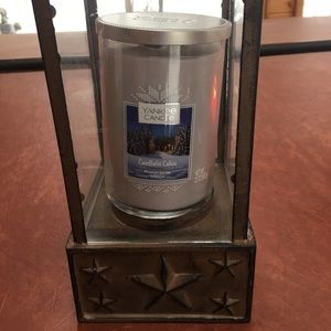 Rustic Star candle holder hurricane